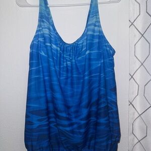 Blue Ombre Tank Top